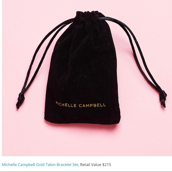 MICHELLE CAMPBELL gold talon bracelet set - Picture 11 of 13